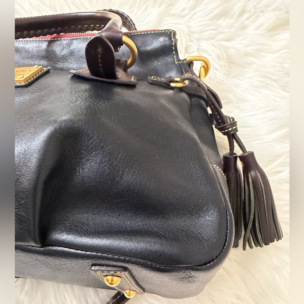 Dooney & Bourke Black Leather Satchel - Picture 7 of 16